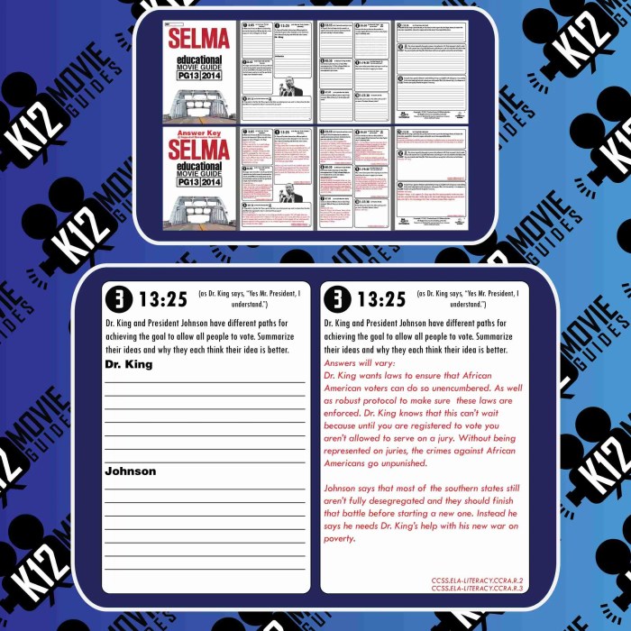 Selma movie worksheet answer key