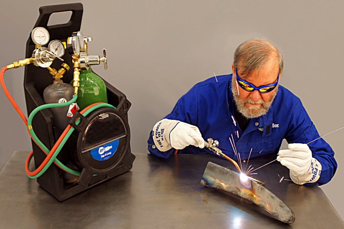 Welding aluminum with oxy acetylene