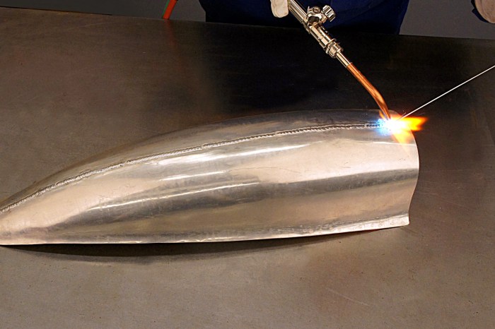 Welding aluminum with oxy acetylene