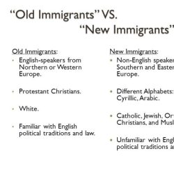 Old immigrants vs new immigrants venn diagram