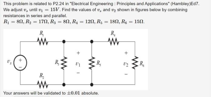 Electrical engineering: principles and applications 5th edition